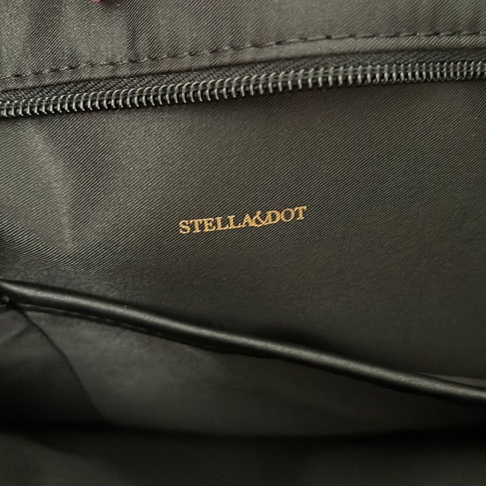 Stella & Dot Straw & Raffia Tote & Matching Pouch NWOT - Picture 10 of 12